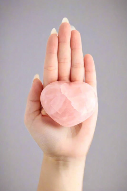 Rose Quartz Crystal Hearts